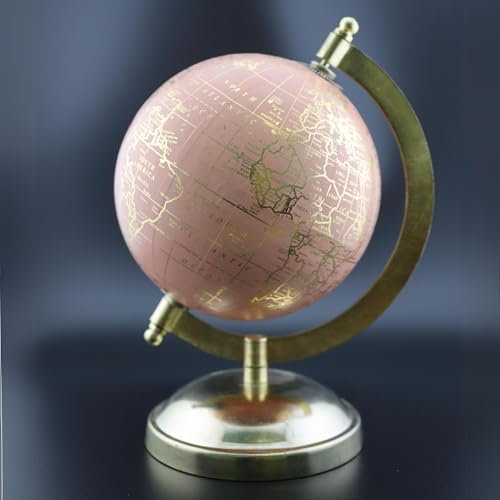 EXERZ 13cm Globus Englische Karte, Mini Vintage Globus