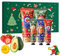 Weihnachtliches Handcreme & Körperlotion Geschenkset - 2x100ml Körpercreme & 3x30ml Handpflegecreme, Feuchtigkeitspflege für Trockene Haut/Hände, Weihnachtsgeschenkset für Frauen/Damen/Mama/Männer