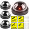 GBKDQQ Fausses Caméras De Surveillance : Ensemble De 4, Apparence Réaliste avec LED Clignotante Rouge, Caméra De Sécurité Factice, Dummy CCTV, pour Intérieur Et Extérieur (Noir)