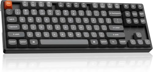 Keychron K8 Max TKL Wireless Mechanical Keyboard, QMK 2.4 GHz/Bluetooth 5.1/Wired with Aluminum Frame, RGB Backlit Hot-Swappable Super Banana Switch for Mac Windows Linux (US ANSI Layout)