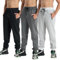 fovdtaa Pantalon de jogging pour garçon, coupe-vent et imperméable, pantalon décontracté confortable, pantalon d'extérieur chaud pour l'automne pour enfants, #3SE noir/gris foncé/gris clair, 128-134