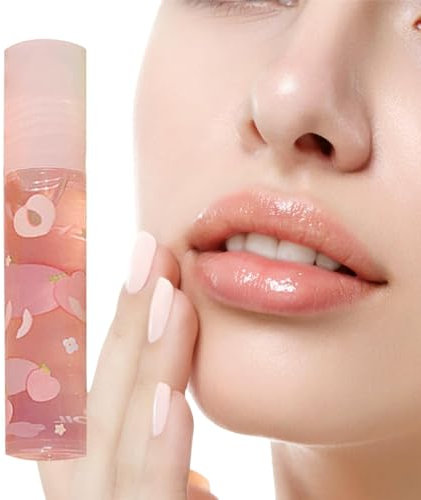 1 Stück Roll-on-Glitzer-Lipgloss, Lippenöl, Lipgloss, Klarer Lipgloss, Klarer, Duftender Lipgloss, Glänzendes Lippen-Make-up-Lippenkomfortöl Für Trockene Und Rissige Lippen