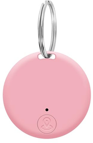 Buscador de Artículos Buscador de Objetos Localizador de Llaves, Rastreador Bluetooth con Estuche Protector para Bolso, Teléfono, Llaves, Mandos a Distancia, Gato, Compatible con iOS Android (Rosa)