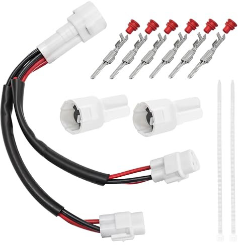 XS-T701 Kit répartiteur de prise de courant pour moto compatible avec Yamaha Tenere 700 Super Tenere, connecteur pour chargeur USB, GPS, poignée chauffante, lumière auxiliaire (15 pièces/lot)