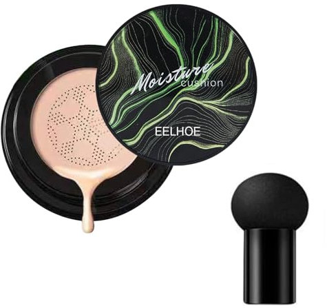 Pilzkopf Luftkissen Cc Creme, Cc Creme Feuchtigkeitsspendende Und Aufhellende, Make Up Schwamm Set, Cushion Foundation Concealer Make Up Gleichmäßige Hautfarbe Für Gesicht (Natürlich, 85)