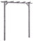 Juroupi Pergolato da Giardino Grigio 200x40x205 cm in Pino Impregnato,Pergola Esterno Giardino,Pergolati da Giardino,Decorazioni per Il Giardino -313567