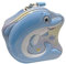Spardose aus Metall für Kinder mit lustigen Designs, Spardose mit Schloss und Schlüssel für Jungen und Mädchen (Delfin Blau)