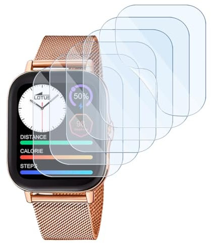 KARYLAX - (6 pièces Protection Écran en Verre Flexible, Anti-rayures, Film Protecteur compatible pour Montre Connectée SMARTWATCH LOTUS 50044/1