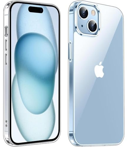 Compatible with Magsafe for iPhone 15 Case Clear, [Not-Yellowing] [16FT Drop Protection], Slim Clear iPhone 15 Case for Apple iPhone 15 with Shockproof Bumper Cover 2025