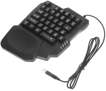 CHICAMPERA Teclado Gaming E Sport Retroiluminado de Teclas Teclado Mecánico Compacto para Pc para Entretenimiento Casa y Dormitorios