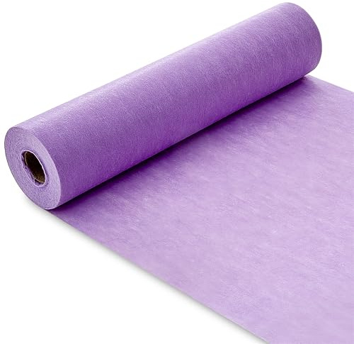 GUJOXILA Tischläufer Vlies Lila Tischband Rolle Dekoratives Frühling | Tischläufer 30 cm x 25 m Kommunion Deko Tischdeko für Geburtstagsdeko Hochzeit Party Dekoration Festliche