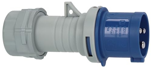 Brennenstuhl CEE-Stecker IP44 mit LED Spannungsanzeige | 230V, 16A, für den Einsatz im Außenbereich