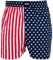 Happy Shorts Webboxer Herren Boxer Motiv Boxershorts lustig Farbwahl, Farbe:USA - Colours, Grösse:L