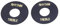 Musiclily Pro Guitare Auto-adhésive Inverseur Selecteur Micros Style Les Paul, Noir et Inscriptions Dorées (Lot de 2)