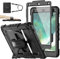 SEYMAC stock Case for iPad 6th/5th Generation/Air 2 / Pro 9.7 inch, Heavy Duty Shockproof Cover with Screen Protector, 360° Rotating Stand/Hand Strap & Pencil Holder for iPad 9.7 Case, Black