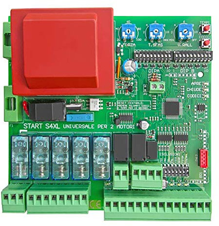 Centrale Universale per CANCELLI Automatici BATTENTI A 1 o 2 Ante Came BFT Nice ECC. centralina scheda cancello di comando automazione scorrevoli ad ante battente garage S4XL + RIC