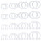 D.Bella Durchsichtige Plastik Cartilage Helix Daith Rook Tragus Piercing Retainer Bioflex Kunststoff Nasenseptum Lippe Augenbrauenringe Mix Retainers 16G Körperschmuck Piercing Retainer