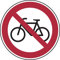Dreifke® Verbotsschild, Fahrrad verboten - praxisbewährt Alu geprägt weiß/schwarz 20