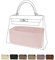 DGAZ Handtaschen Organizer Einsatz, Seide Innentasche für Hermes Kelly Pochette/Mini II/20/25/28/32/35/40 Taschen, Leicht Organizer Innentaschen (Rosa, KL25)