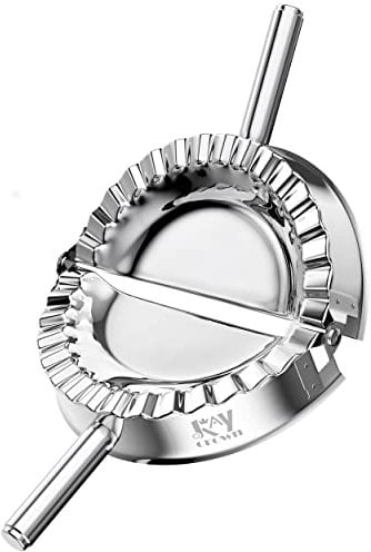 Best Utensils - Molde de acero inoxidable para raviolis para empanadas, para hacer albóndigas, para repostería, cortador de masa, accesorios de cocina (XL: 6 pulgadas)