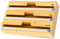 YDFYX Foil and Plastic Wrap Organizer, 3 in 1 Wrap Dispenser with Cutter, Bamboo Roll Organization Storage Holder, Aluminum Foil, Wax Paper, Parchment Paper,Tin Foil Dispenser for Drawer (3in1)