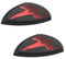 2 x Tesla Emblem Aufkleber Logo Paste ist anwendbar für alle Fahrzeuge mit starker Haftung (schwarz)