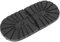 Suole in Gomma per Calzolaio, Suole Gomma Mute Accessori Riparazione Scarpe (Suole Anteriori) Stivali Tacco Anteriore Antiscivolo (tacco nero)