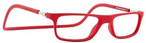 DIDINSKY Gafas de Presbicia con Iman y Filtro Anti Luz Azul. Gafas Graduadas Imantadas de Lectura para Hombre y Mujer y Cristales Anti-reflejantes - FARADAY (Cherry, 1.5, x, Cuadrada)