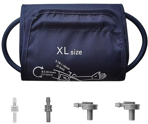 Extra Large Blood Pressure Cuff Large Arms Bigger Upper Arms 9-20.5 Inches Blood Pressure Monitors Large Cuff for Automatic Blood Pressure Monitor Digital Machine, with 4 Pcs Extra Joints