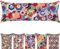 Selfitex Twin-Doppel-Sofakissen extra lang mit Füllung und Bezug, farbenfrohes Couchkissen, Qualität Mediterraner Gobelin-Polster-Webstoff inkl. Kissenfüllung, Dekokissen Größe 35x90 Design: Ibiza