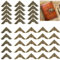 Plstod 40pcs Buch Eckenschützer Vintage Fotoalben Kantenschutz Metall Bücher Zubehör Album Ecken Dekorationen Bronze Buchecke Schutzecke Für Scrapbook Bücher Sammelalben Menüs Corner Protecting
