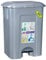 COM-FORT HOUSE | Cubo de Basura con Pedal | Capacidad de 80 litros | Cubo Reciclaje | Cubo de Basura Cocina | Diferentes Diseños | Piezas Extraíbles | Limpieza Fácil | (1, Plata)