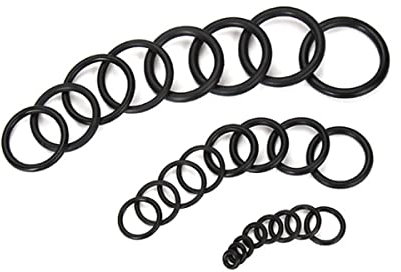 Michass 800 Stück 18 Größen M3-M27 Metrische Dichtungsringe O-Ringe aus Nitrilkautschuk,Gummi O-Ring Dichtungen Dichtring Dichtungsset, Durchmesser für Reparatur Autos Sanitär Werkstatt Hydraulik