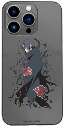 Case for iPhone 14 Pro MAX Official Naruto, Itachi Character to Protect Your Mobile Phone, Transparent Flexible Silicone Case with Official License