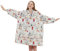 softan Blanket Hoodie, übergroße Sherpa Fleece Wearable Blanket für Frauen & Männer, superwarme und kuschelige Plüsch Flanell Kapuzendecke, Sweatshirt Geschenk mit Riesentasche