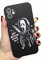 Coole Ghost Face Hülle für iPhone 12 6,1 Zoll, Scream Horror Movie Anime gedruckt, Mode Niedliches Totenkopf Skelett Design für Frauen Männer Jungen Mädchen Weiche TPU Silikon Stoßfest Handyhülle für