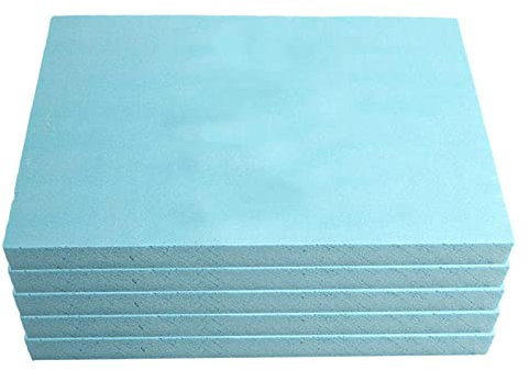 5 piezas de tablero de espuma de 30 cm x 20 cm x 2 cm, espuma de alta densidad, material de modelo de bricolaje, hoja azul para manualidades, modelado, escultura, bricolaje para manualidades