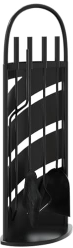 vidaXL 5-teiliges Kaminbesteck-Set 23 x 15 x 66 cm Stahl