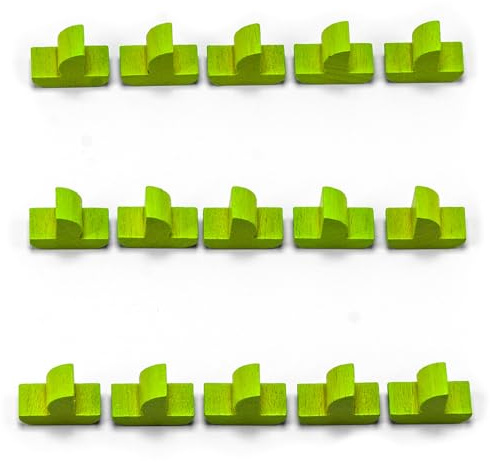 Waldfelsen® Hozfiguren: 15 Schiffe geeignet für Die Siedler (Farbe: Grasgrün)