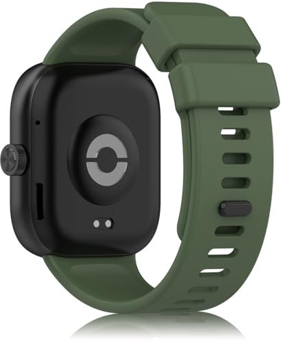 Pheant Correa para Xiaomi Redmi Watch 4 Pulsera Deportiva de Repuesto de Silicona Suave para Mujer Hombre, Verde Oscuro