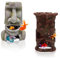 HyzaPhix Aquariumdekoration Retro Tiki Aquarium Deko Moai Fisch Tank Ornament Höhle Aquarium Decoration für Kleine Garnele Fisch Shrimp Hiding (2pcs)