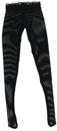 Oshhni 1/6 Figur Handgemachte Puppenkleidung Spielzeug Strumpfhose für 12-Zoll-Puppenmodellfiguren Anziehzubehör, Schwarz