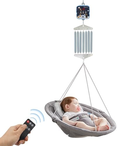 MINRS Electric Federwiege Baby Wippe Steuerung Elektrisch Motor Federwiege Babyschaukel Controller mit Timer Hängende Babywippe Controller für die Baby Federwiege und Baby Hängematte with Remote 19KG