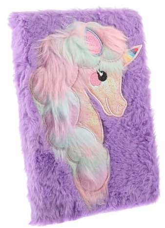 LALADEFIEE Bloc De Notas De Unicornio Estilo Adorable Para Cuaderno De Peluche Para Niñas Bloc De Notas Para Álbum De Recortes