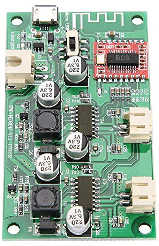 2x6W Power Amplifier Amplifier Power Amplifier Board, Lithium Battery Powered Amplifier Board Battery Management System Board DC 5V3.7V Lithium Battery