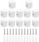 12 Stück Deckenpins Kabel Kabelhalter Affenschaukel Kabelhalter Decke Affenschaukel Affenschaukel Lampe Affenschaukel Lampe Vintage für PVC-Lichtkabel Textilkabel Pendelkabel DIY-Lichtleisten (Weiß)