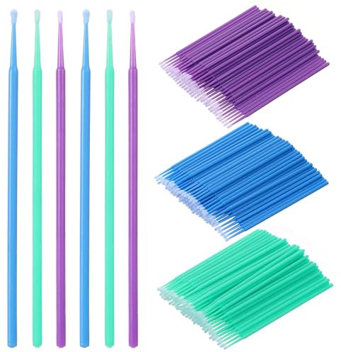 Oruola 300 Pcs Micro Applicator Brush,Micropore Brushes,Touch Up Paint Brush for Automotive Paint Chip Repair Disposable,3 Different Sizes of Touch Up Brushes 1.5mm,2mm,2.5mm