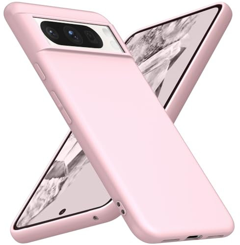 X-level Cover per Google Pixel 8 Pro, Custodia Protezione in Morbida Silicone TPU Ultra Sottile e Anti-Graffio Cover Ultra Slim per Pixel 8 Pro Anti Scivolo, Rosa