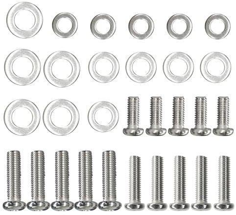 DAQUN 30 Pcs TV Wall Mount Screws, TV Bracket Screws with M4 M6 M8 Stainless Steel Screw and Washers for Most TVS and Monitors, Compatible with Samsung TVS Wall Mount Hardware Kit