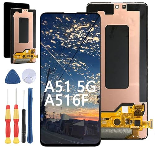 Yuxyiony Écran de rechange pour Samsung Galaxy A51 5G A516 A516F A516N SM-A516N SM-A516N LCD Display Repair Screen and Replacement Tool Accessories